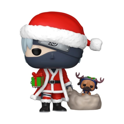 Naruto Shippuden Pop! Plus Animation Vinyl Figure Kakashi Hatake with Pakkun (Holiday) #2050