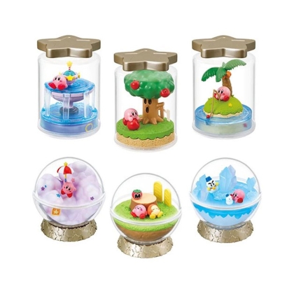 Colecție de mini figurine Kirby de 6 cm, terariu