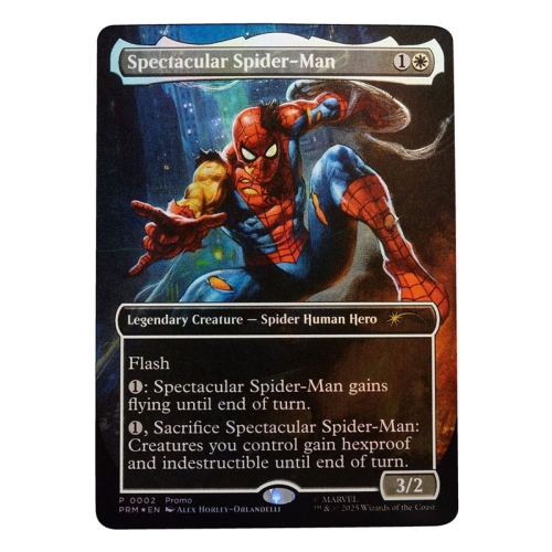 Marvel Legends Magic: The Gathering Figurină Spider-Man avariat în luptă (plus cartonaș foil exclusiv) 15 cm