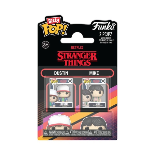 Stranger Things Bitty POP! Vinyl Figure 2-Pack Dustin & Mike 2,5 cm