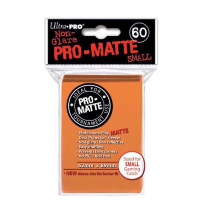 " Ultra Pro " MATTE Sleeves 60pc orange