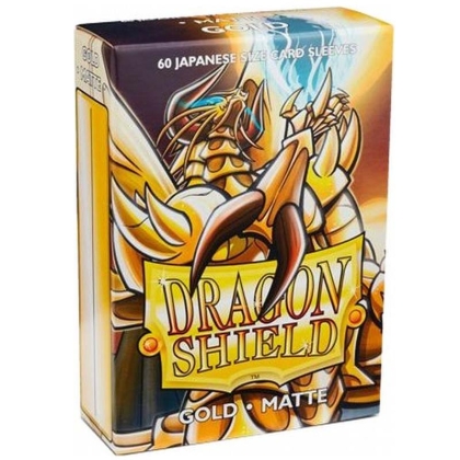 " Dragon Shield " Small Card Sleeves 60pc - golden
