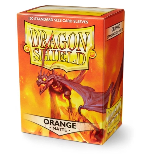 " Dragon Shield " Standard Card Sleeves 100pc - Matte Orange