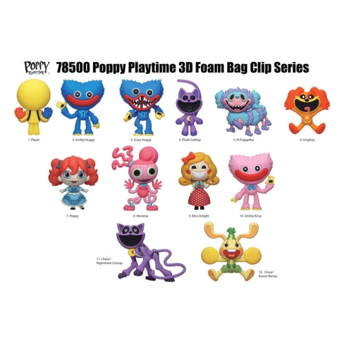 Cleme pentru pungi Poppy Playtime din PVC, seria 1