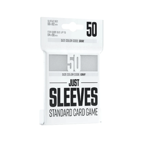 Gamegenic Huse Mărime Standard Just Sleeves - alb (50 de Huse)