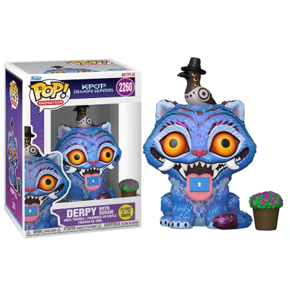KPop Demon Hunters POP! Animation Vinyl Figure - Tiger w/Bird (Glows in the Dark) #2260