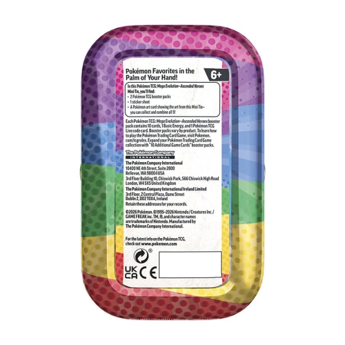 Pokemon TCG Mega Evolution Ascended Heroes Mini Tin