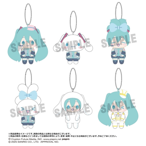 Breloc Hatsune Miku x Cinnamoroll Mascotă de pluș - Clubul Osuwari