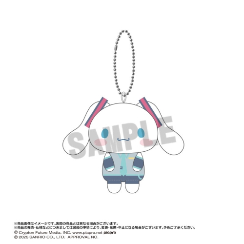 Breloc Hatsune Miku x Cinnamoroll Mascotă de pluș - Clubul Osuwari