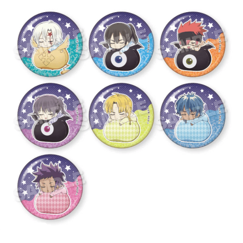 D.Gray-man Fuwamin Can Badge Official Illustration - Assortment