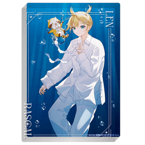 Hatsune Miku x "Rascal the Raccoon" 2025 Acrylic Block- Kagamine Len