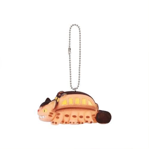Studio Ghibli "My Neighbor Totoro"  Flocking Key Chain - Catbus