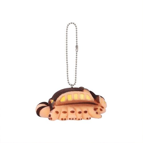 Studio Ghibli "My Neighbor Totoro"  Flocking Key Chain - Catbus