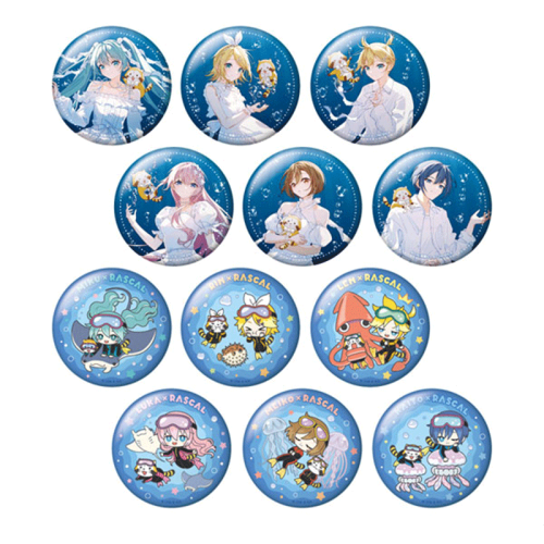 Hatsune Miku x "Rascal the Raccoon" 2025 Hologram Tin Badge - Vocaloid