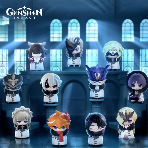 Genshin Impact Figurine PVC Fatui Harbingers Chibi Design Cutie Ornată