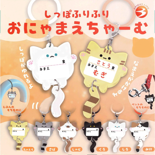 Shippo Furifuri Capsule Toy - Name Charm