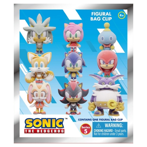 Cleme de pungă din PVC Sonic the Hedgehog, seria Flocking 5