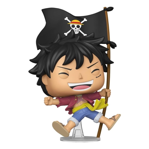 One Piece POP! Animation Vinyl Figure Monkey D. Luffy with Flag #2214