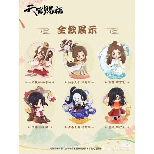 Mini-figurine Binecuvântarea Oficialului Ceresc Seria Dan Qing Feng Hua