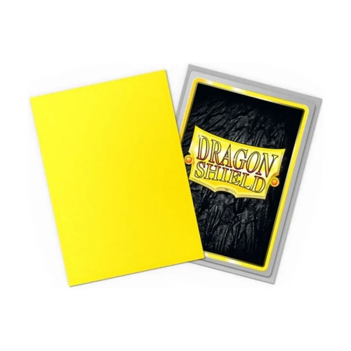 Dragon Shield Protecții Mari pentru Cărți 100 buc Dual Matte – Yellow & Silver