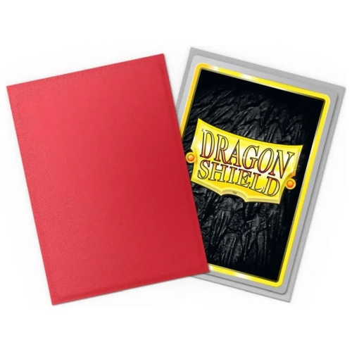 Dragon Shield Protecții Mari pentru Cărți 100 buc Dual Matte – Crimson & Silver