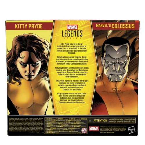 Uimitoarea figurină X-Men Marvel Legends, pachet de 2, Kitty Pryde și Colosul Marvel, 15 cm
