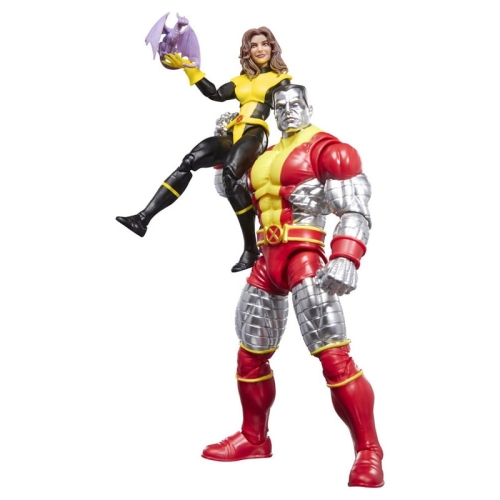 Uimitoarea figurină X-Men Marvel Legends, pachet de 2, Kitty Pryde și Colosul Marvel, 15 cm