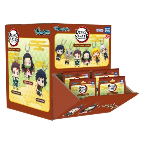 Brelocuri Demon Slayer: Kimetsu no Yaiba cu pandantive tip leagăn, 3 cm, capsulă misterioasă