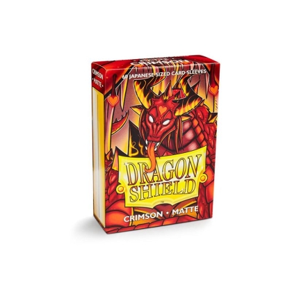 " Dragon Shield " Small Card Sleeves 60pc - Matte Crimson