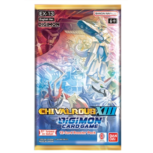 PRE-ORDER: Digimon Card Game - Chivalrous XIII EX-13 Extra Booster Pack