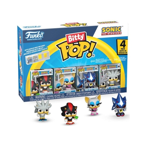 Sonic The Hedgehog Bitty POP! Set Bitty - Shadow cu Emerald, Rouge, Neo Metal Sonic, Silver