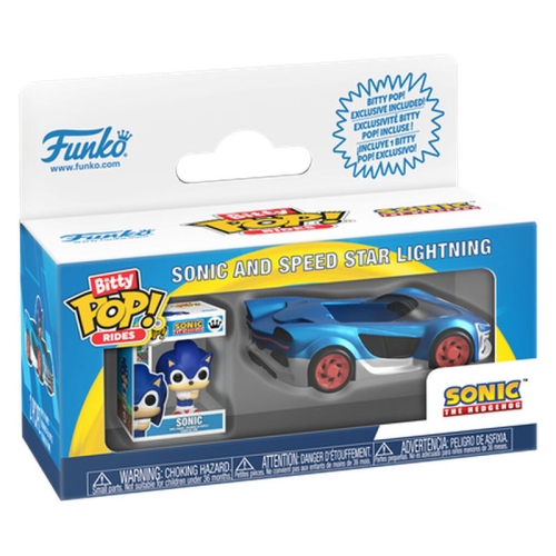 Figurină Bitty POP Ride Sonic The Hedgehog Sonic și Speed ​​Star cu Sonic Lightning