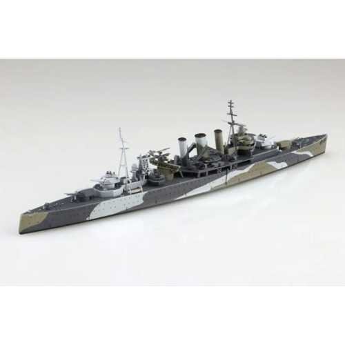 Kit de machete din plastic - Crucișătorul greu Kent al Marinei Regale 1/700