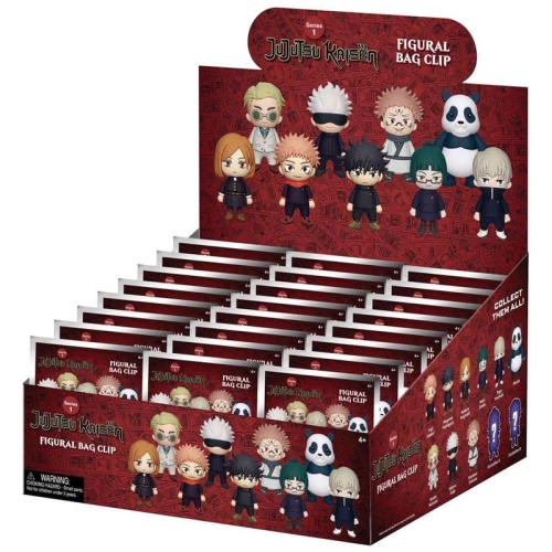 Cleme pentru pungi Jujutsu Kaisen 3D din PVC, Seria 1 - Asortiment