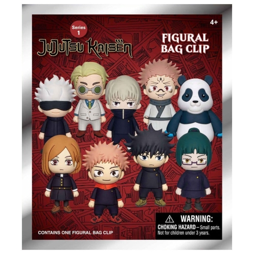 Cleme pentru pungi Jujutsu Kaisen 3D din PVC, Seria 1 - Asortiment