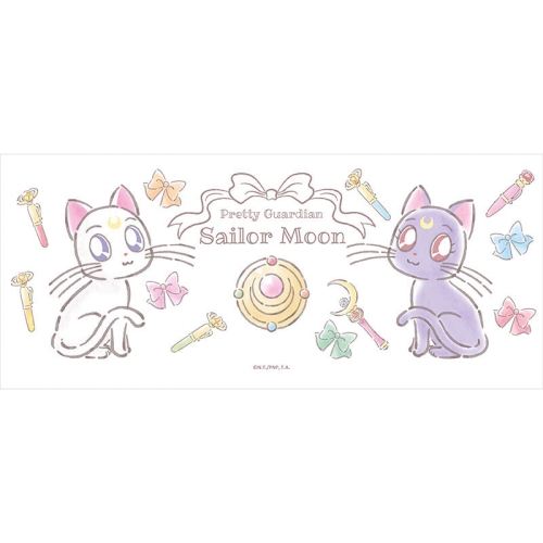 Cană ceramică Sailor Moon 320ml - Luna și Artemis Chibi
