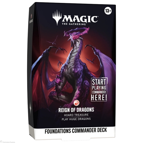 PRE-ORDER: Magic the Gathering: Foundations Commander Deck - Reign of Dragons 