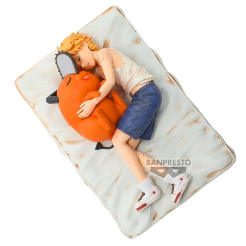 Figurină de colecție Chainsaw Man Break Time - Denji și Pochita 14cm