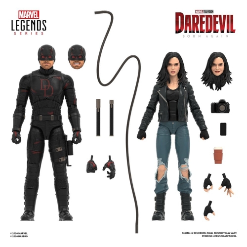 PRE-ORDER: Daredevil: Born Again Marvel Legends Action Figure 2-Pack Daredevil & Jessica Jones 15 cm