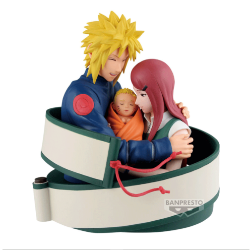 Naruto 72 Series Figure - Minato, Naruto & Kushina 13cm