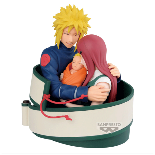 Naruto 72 Series Figure - Minato, Naruto & Kushina 13cm
