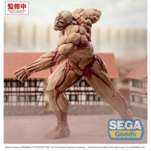 PRE-ORDER: Attack on Titan GigantiX PVC Figure - Reiner Braun Armored Titan Ver. 25 cm