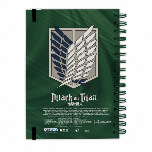 Atac asupra Titanilor - Caiet A5 Spiral - Levi