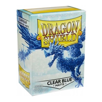 " Dragon Shield " Standart Card Sleeves 100pc Matte - Clear Blue