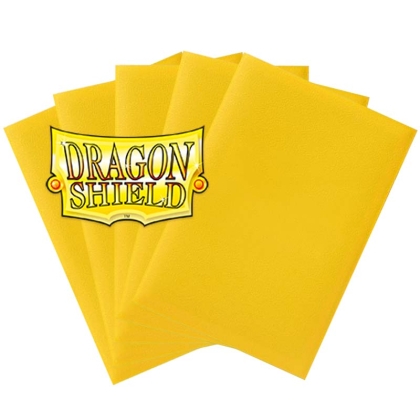 " Dragon Shield " Small Card Sleeves 60pc Matte - Yellow