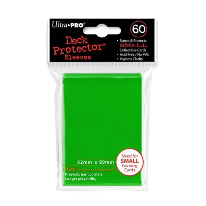 &quot; Ultra Pro &quot; small Sleeves 60pc green