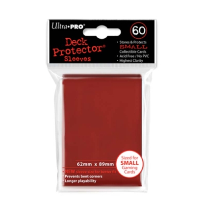 &quot; Ultra Pro &quot; small Sleeves 60pc Red