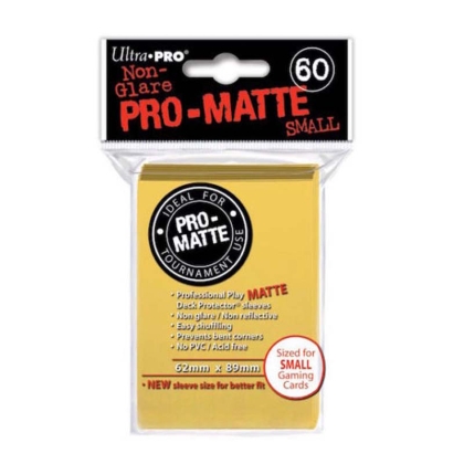 " Ultra Pro " MATTE Sleeves 60pc yellow