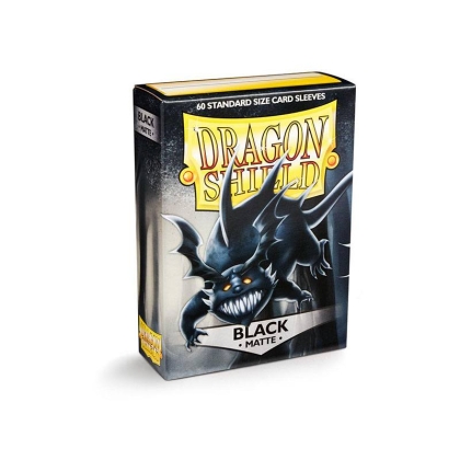 " Dragon Shield " Standard Card Sleeves 60pc - Matte Black
